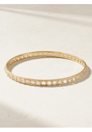 Irene Neuwirth - Classic 18-karat Gold Moonstone Bangle - One size