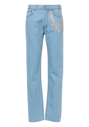 Forte Dei Marmi Couture crystal-embellished straight leg jeans - Blue