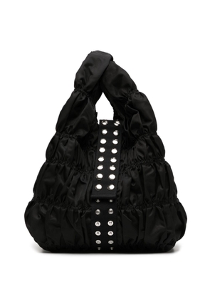 Molly Goddard Izzy shirred-effect tote bag - Black