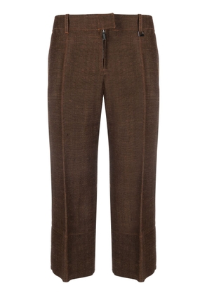 Jacquemus Areia cropped trousers - Brown