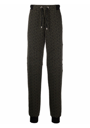 Balmain monogram-print track pants - Brown