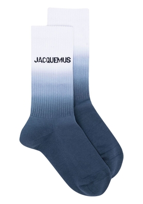 Jacquemus Les Chaussettes Moisson gradient-effect socks - Blue