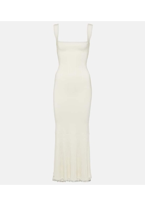 Galvan Atalanta beaded midi dress