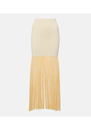 Galvan Nyx fringed midi skirt