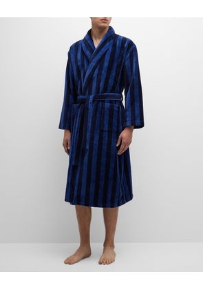 Men's Aston 36 Velour Stripe Robe