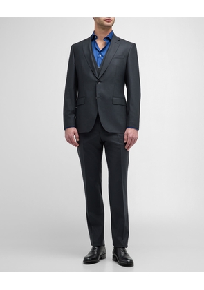 Men's Cotton-Wool Three-Piece Suit