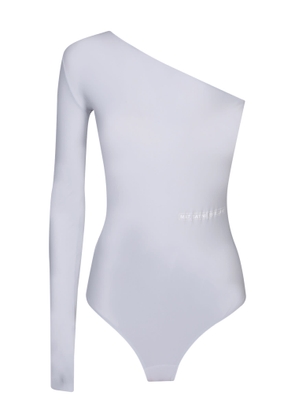 MM6 Maison Margiela One-shoulder Light Grey Bodysuit