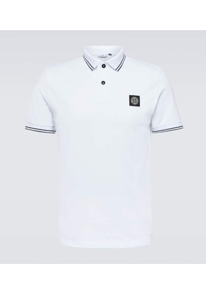 Stone Island Compass cotton-blend piqué polo shirt