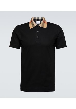 Burberry Burberry Check cotton piqué polo shirt