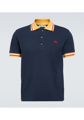 Wales Bonner Sun cotton polo shirt