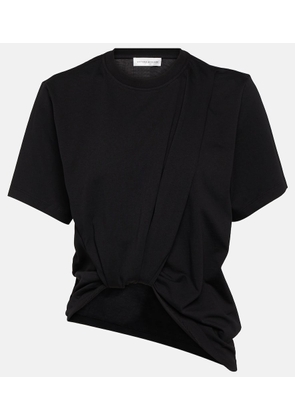 Victoria Beckham Twist Front cotton jersey T-shirt