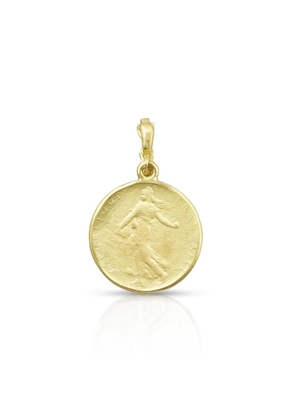 18k Yellow Gold Goddess Coin Classic Enhancer