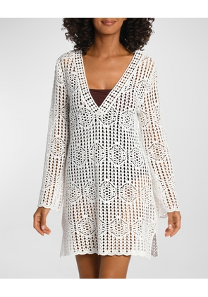 Waverly Crochet V-Neck Tunic