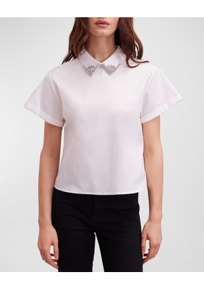 Bastide Jewel-Embellished Poplin Shirt