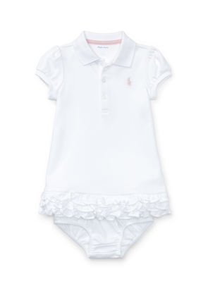 Cupcake Ruffle Hem Polo Dress With Bloomers, Size 6M-18 M