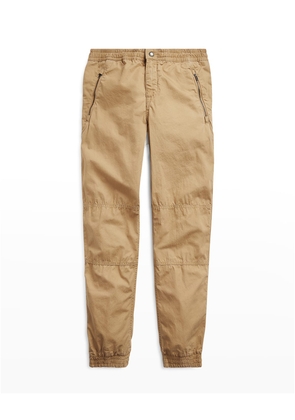 Boy's Poplin Jogger Pants, Size S-L