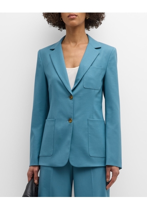 Single-Breasted Seasonless Wool Blazer