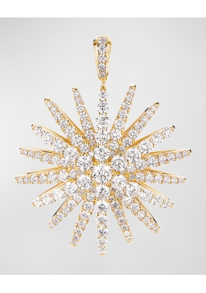 Starburst Pendant in 18k Yellow Gold Diamond Pave