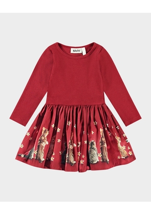 Girl's Candi Combo Dress, Size 6M-2