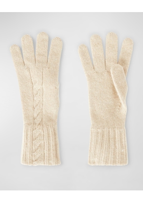 Short Knit Cashmere Gloves