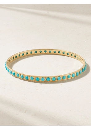 Irene Neuwirth - Classic 18-karat Gold Turquoise Bangle - One size