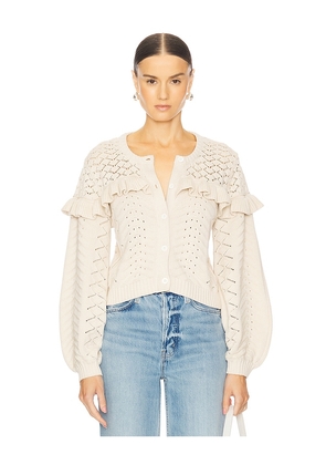 Cleobella Fernanda Sweater Cardigan in Ivory. Size M, S, XS.