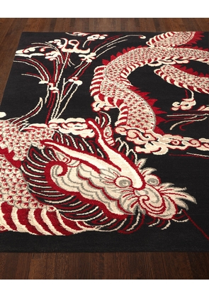 Black Dragon Rug, 8' x 10'