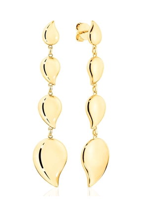 Signature Wave 18k Yellow Gold 4-Drop Earrings