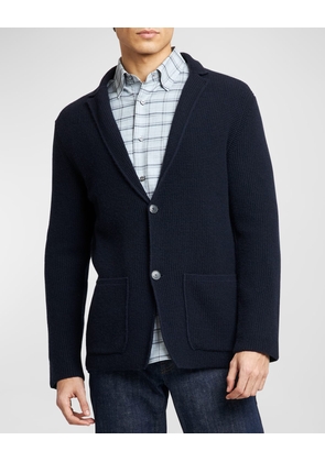 Men's Knit Sweater Jacket