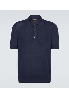 Tom Ford Silk-blend polo shirt