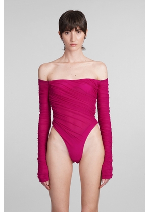 Mugler Body In Viola Polyester