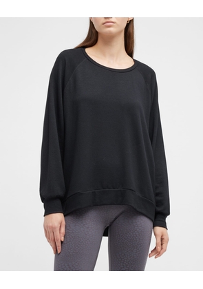 Saturday Fleece Oversized Pullover Top