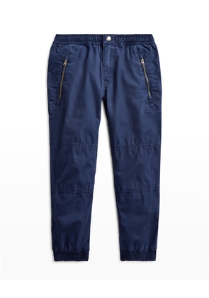 Boy's Poplin Jogger Pants, Size 2-6