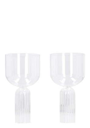 Sandro Ferrone May Collection Set Of Two Large Glass