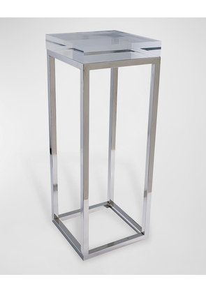 Drake Acrylic & Polished Nickel Accent Table