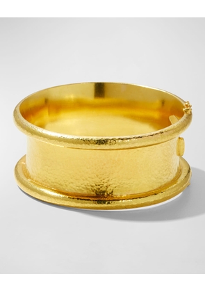 19K Gold Amulet Hinge Bangle