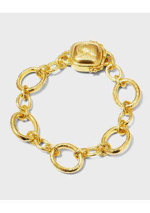 San Remo 15mm Link Bracelet with Dove Branch