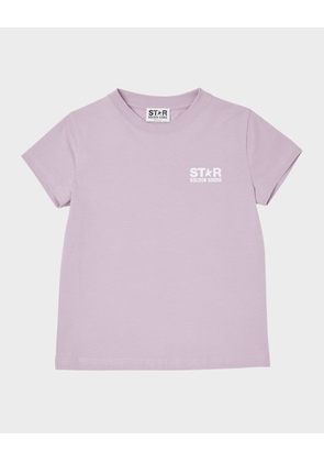 Girl's Embellished Logo-Print T-Shirt, Size 4-10