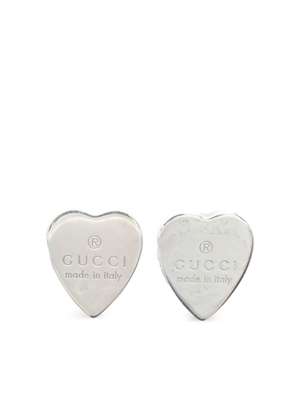 Gucci Pre-Owned 2020 sterling silver heart stud earrings