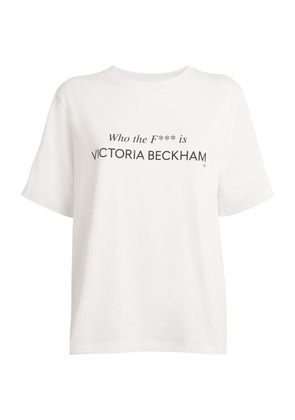 Victoria Beckham Organic Cotton Slogan T-Shirt