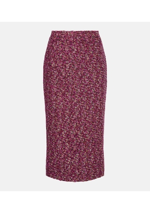 Alessandra Rich Sequined tweed midi skirt