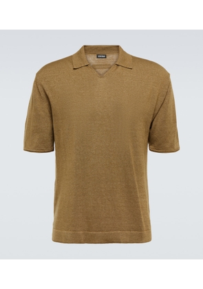 Zegna Cotton piqué polo shirt