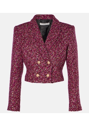 Alessandra Rich Sequined cropped tweed blazer