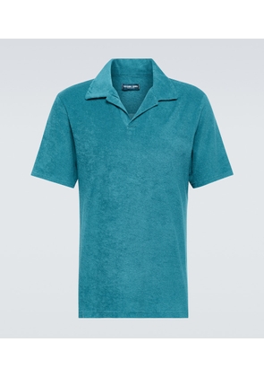 Frescobol Carioca Faustino cotton-blend terry polo shirt