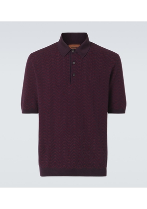 Missoni Zigzag wool-blend polo shirt