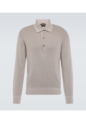 Tom Ford Silk and cashmere polo top