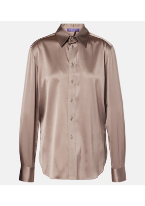 Ralph Lauren Collection Silk-blend satin shirt