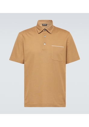 Zegna Cotton piqué polo shirt