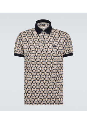 Etro Paisley cotton piquet polo shirt