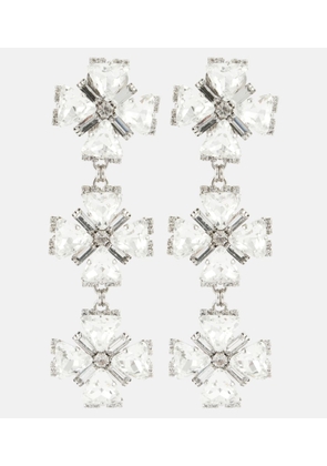 Alessandra Rich Crystal-embellished clip-on earrings